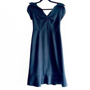 Anthropologie Maeve Plaid Print Midi Dress Size 2